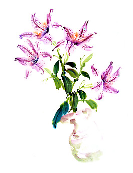 位圖 植物 寫意花卉 花朵 免費(fèi)素材