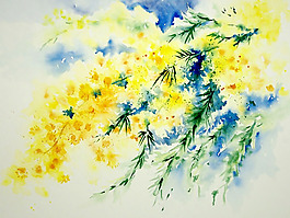 位圖 植物 寫意花卉 花朵 免費素材