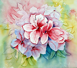 位圖 植物 寫意花卉 花朵 免費素材