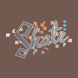 印花矢量圖 T恤圖案 圖文結(jié)合 幾何 方形 免費(fèi)素材