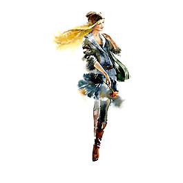 位圖 插畫 時尚插畫 人物插畫 時裝插畫 免費素材