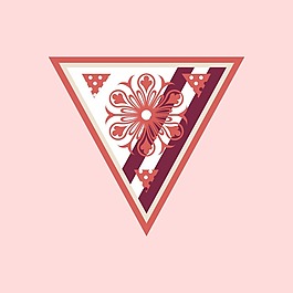 印花矢量圖 T恤圖案 圖文結(jié)合 幾何 三角 免費(fèi)素材