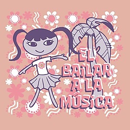印花矢量圖 T恤圖案 圖文結合 人物 女孩 免費素材
