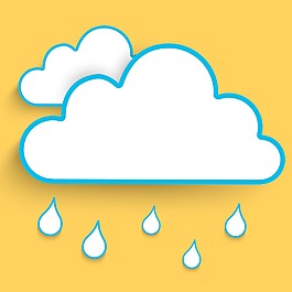 摘要背景与雨季水滴和云