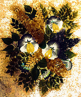 位圖 植物 寫意花卉 花朵 免費(fèi)素材