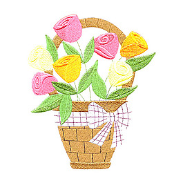 繡花 植物 花朵 生活元素 免費素材