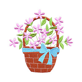 繡花 植物 花朵 生活元素 免費素材
