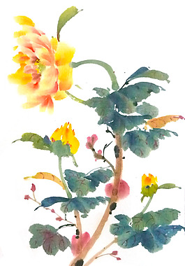 位圖 植物 寫(xiě)意花卉 花朵 免費(fèi)素材