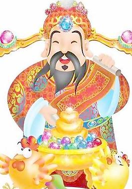 春節(jié)素材財神PSD源文件017