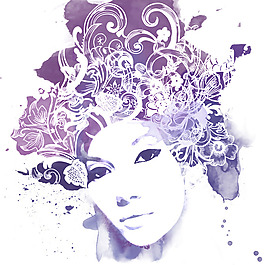 位圖 插畫 時尚插畫 人物插畫 藝術(shù)效果 免費素材