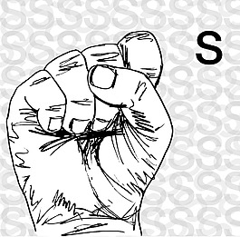 手語手勢(shì)示意圖