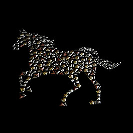 燙鉆 動(dòng)物 馬 免費(fèi)素材
