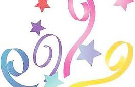 韓國圣誕老人卡通系列素材圣誕彩帶矢量圖01