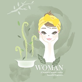 印花矢量圖 T恤圖案 圖文結(jié)合 人物 女人 免費素材