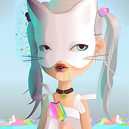 位圖 插畫 時尚插畫 卡通插畫 人物插畫 免費素材
