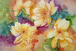 位圖 植物 寫意花卉 花朵 免費素材