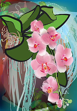 位圖 植物 寫意花卉 花朵 免費素材