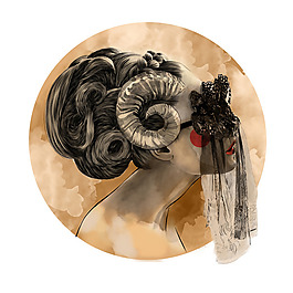 位圖 插畫 時(shí)尚插畫 人物插畫 藝術(shù)效果 免費(fèi)素材