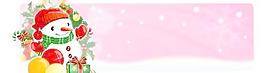 韓國圣誕Banner系列素材圣誕雪人矢量圖04