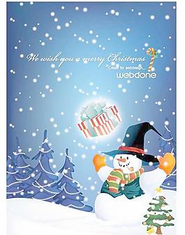2006韓國圣誕系列素材圣誕雪人矢量圖18