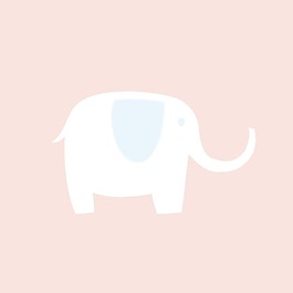 印花矢量圖 T恤圖案 可愛卡通 動物 大象 免費(fèi)素材