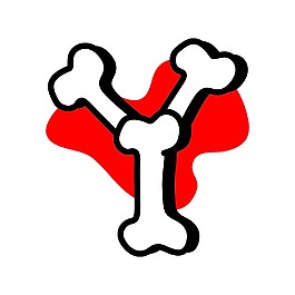 万圣节文本Y从骨头