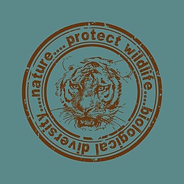 印花矢量圖 T恤圖案 圖文結合 徽章標記 動物 免費素材