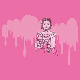 印花矢量圖 T恤圖案 人物 女人 女孩 免費(fèi)素材