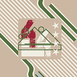 印花矢量圖 T恤圖案 圖文結(jié)合 幾何 三角 免費(fèi)素材