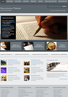 教育行业网站模板
