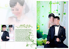小清新婚紗模板