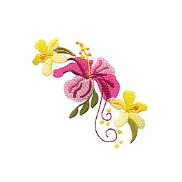 繡花 植物 花朵 免費素材