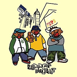 印花矢量圖 T恤圖案 圖文結(jié)合 可愛(ài)卡通 卡通形象 免費(fèi)素材