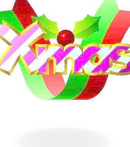韓國(guó)節(jié)日圣誕彩帶矢量圖源碼