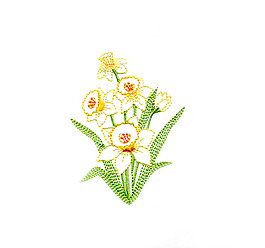 繡花 植物 花朵 花紋 免費(fèi)素材