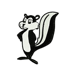 繡花 卡通動物 松鼠 免費素材
