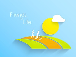 快樂(lè)友誼日背景