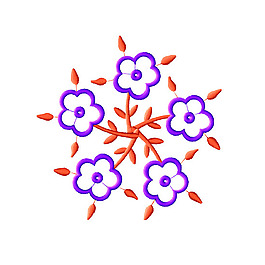 繡花 植物 花朵 免費素材