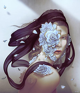 位圖 插畫 時(shí)尚插畫 人物插畫 藝術(shù)效果 免費(fèi)素材