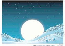 韓國(guó)圣誕節(jié)平安夜矢量AI源碼