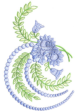 繡花 花紋 植物花紋 花朵 免費(fèi)素材