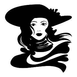 印花矢量圖 T恤圖案 人物 女人 色彩 免費(fèi)素材