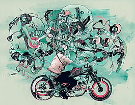 位圖 插畫 時尚插畫 插畫師 Pat 免費素材