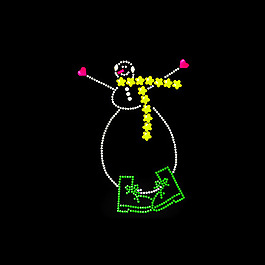 燙鉆 卡通形象 雪人 免費素材