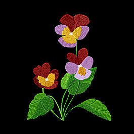 繡花 植物 花朵 免費(fèi)素材