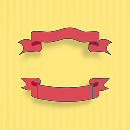 時(shí)尚的絲帶或旗幟背景設(shè)計(jì)