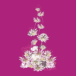 印花矢量圖 T恤圖案 圖文結(jié)合 植物 花朵 免費(fèi)素材