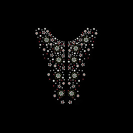 燙鉆 領(lǐng)邊 植物 花朵 免費(fèi)素材