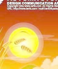 韓國枝頭、九尾草上的中秋圓月AI源碼矢量圖68