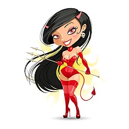 印花矢量圖 T恤圖案 卡通形象 卡通人物 女人 免費素材